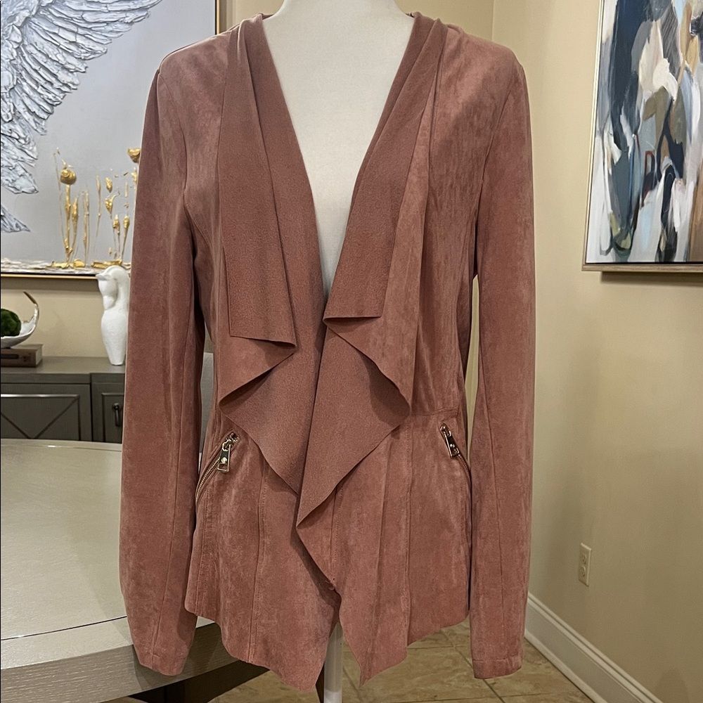 Adrienne Vittadini Women's Blazer in Rose Large